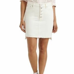 Lucky Brand Women's Skirt White Straight Denim…